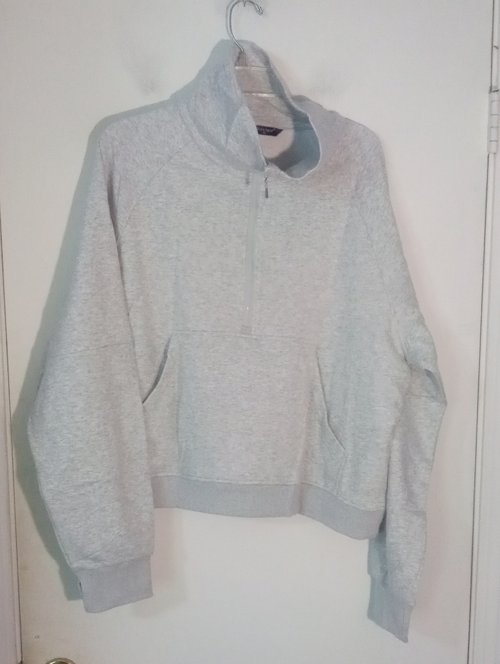 Rosvigor Light Gray Half-Zip Pullover Sweatshirt Unisex Sz XL NWT New